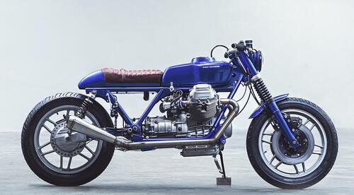 La Moto Guzzi All Blue di Gas and Oil Bespoke Motorcycles (3)