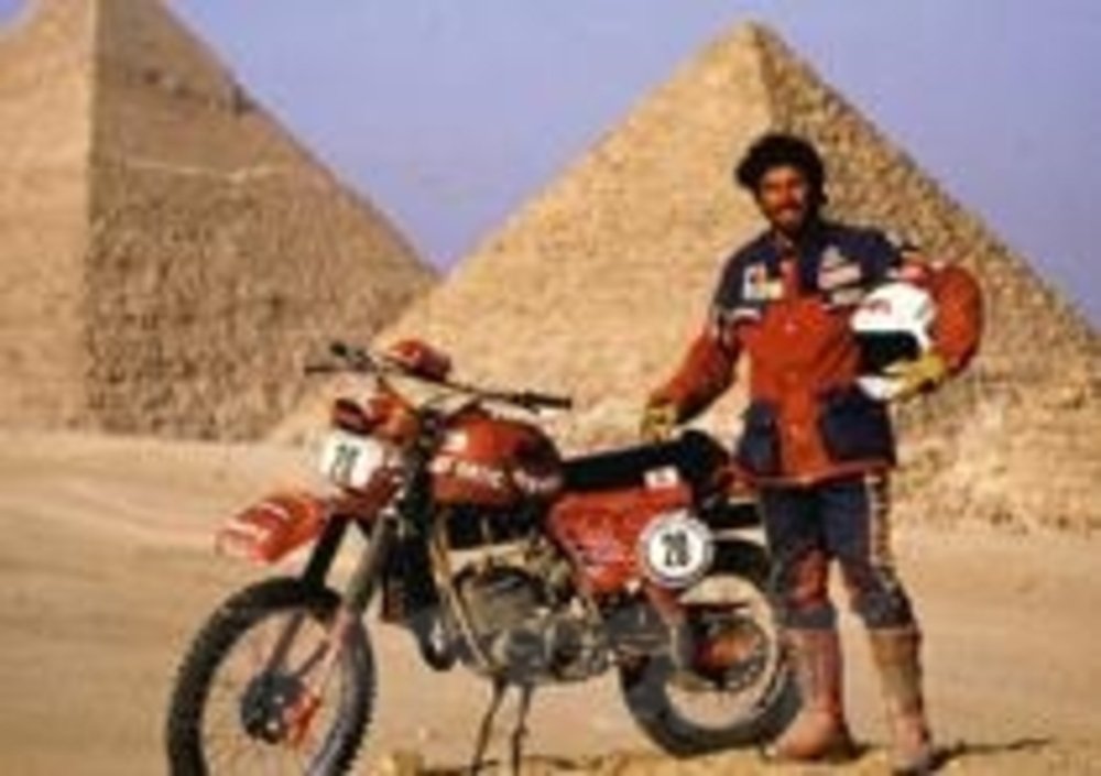 Beppe Gualini al Faraoni con la Fantic RSX 125