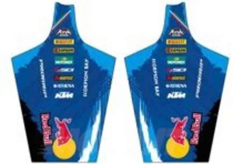 La grafica delle maniche della maglia di Cairoli proposta da KTM alla Federazione
