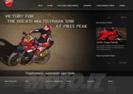 L'homepage del sito Ducati