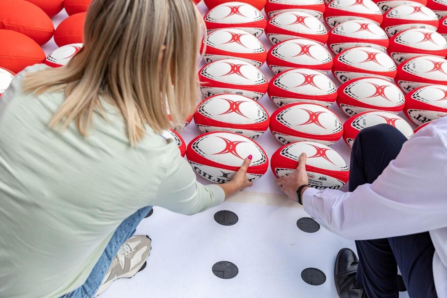 Logo Honda da Guinness dei record nel tempio del rugby. Un sostegno allo sport