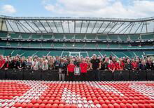 Logo Honda da Guinness dei record nel tempio del rugby. Un sostegno allo sport