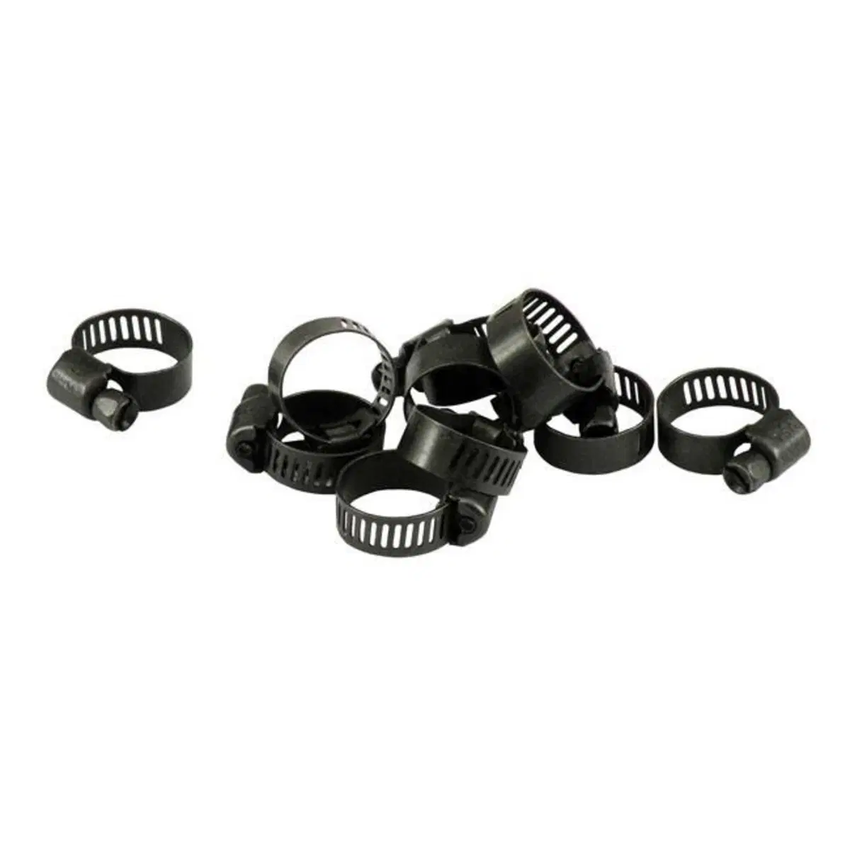 Fascette nere per tubo olio con interno da 3/8” (9 