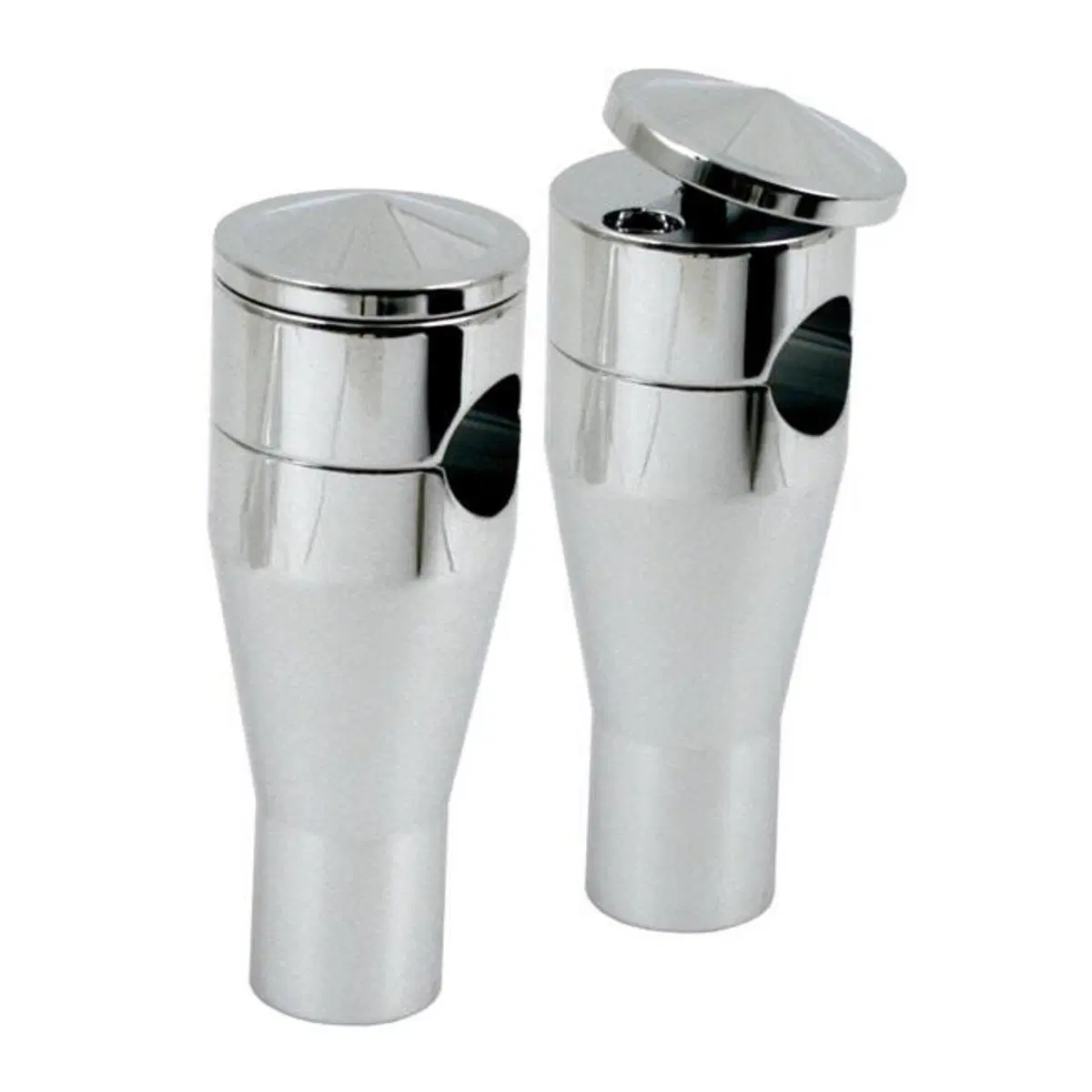 Riser Twistop Panhead Style alti 4’’, cromati, Per 