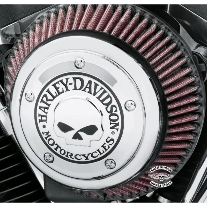 Coperchio filtro aria Skull Harley Davidson cromat 