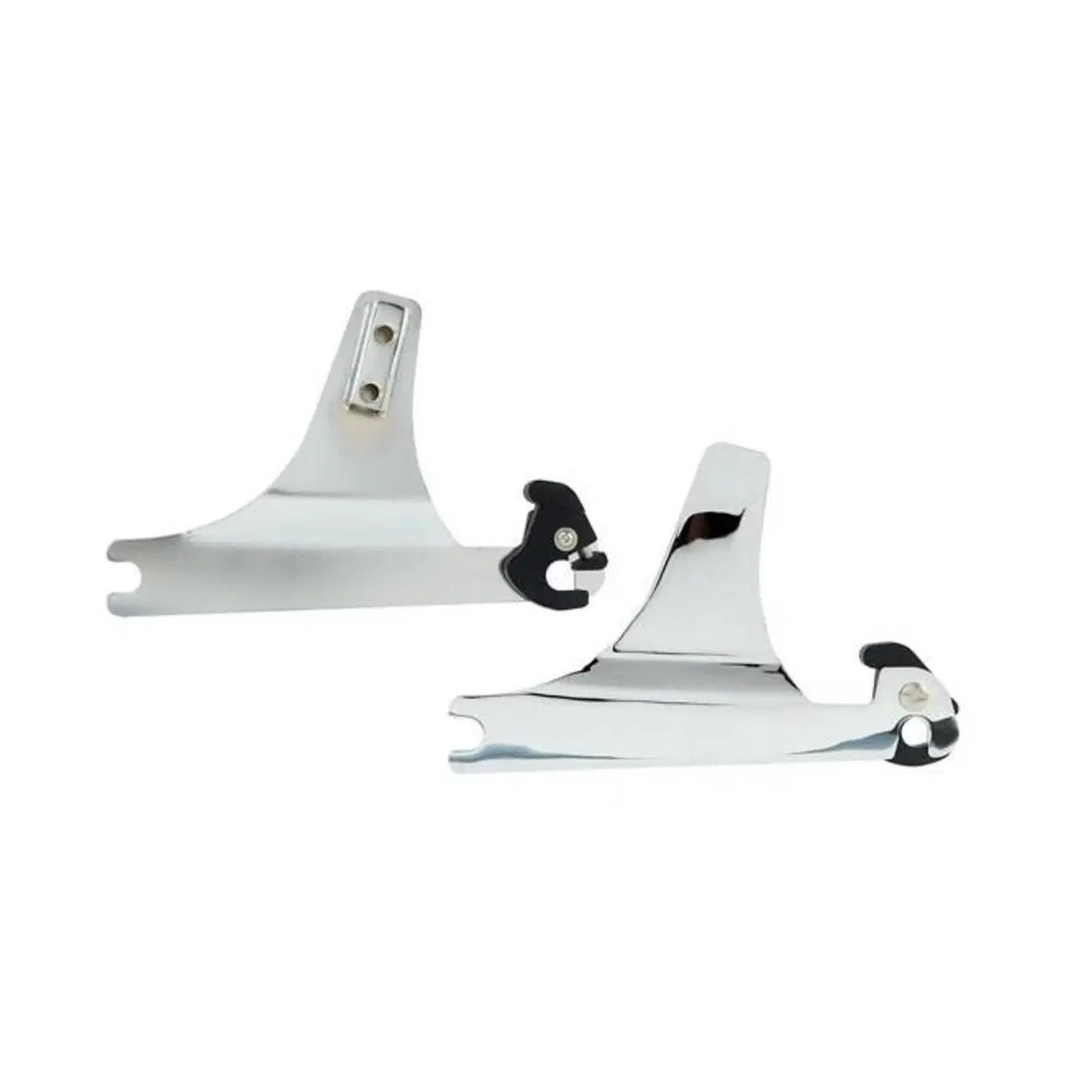 Piastre cromate per schienalino Sissy Bar rimovibi 