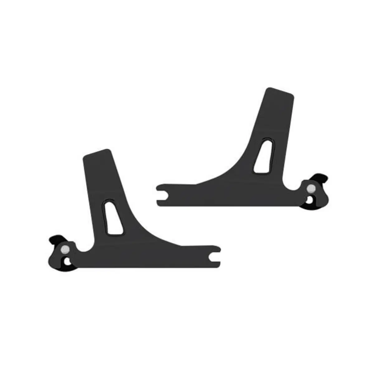 Piastre nere per schienalino Sissy Bar rimovibile 