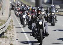 Megaraduno a Riga. In moto per la pace in Ucraina