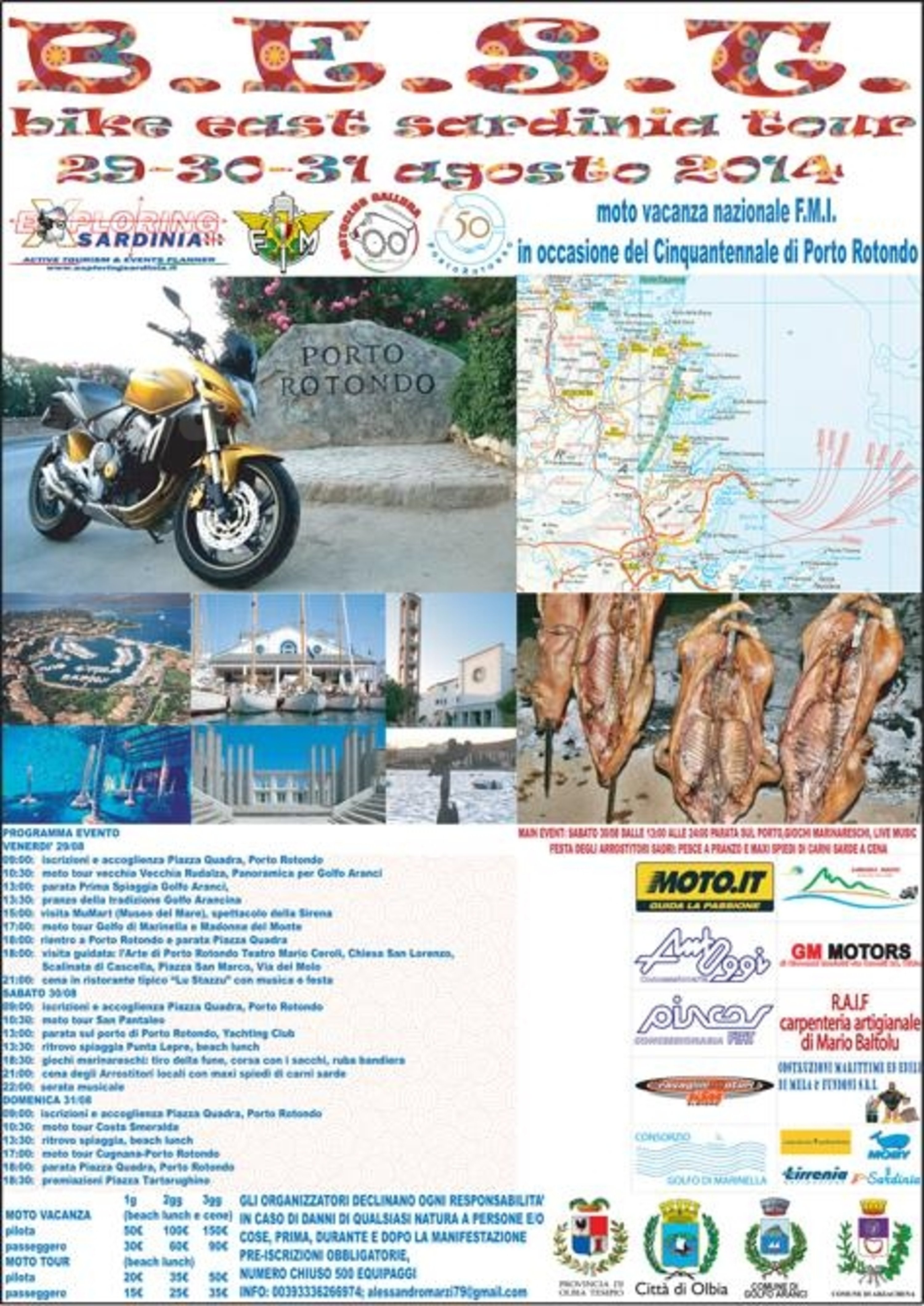 Scopri la Sardegna in moto per i 50 anni di Porto Rotondo