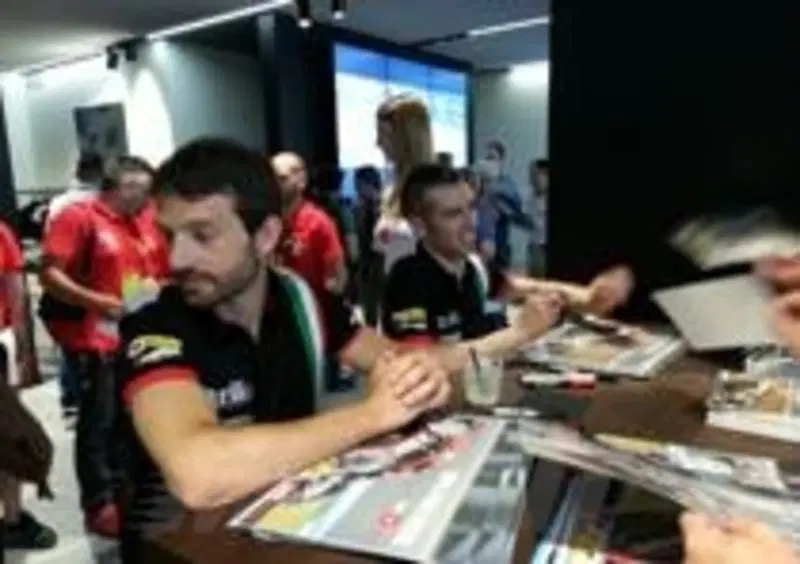 Marco Melandri e Sylvain Guintoli
