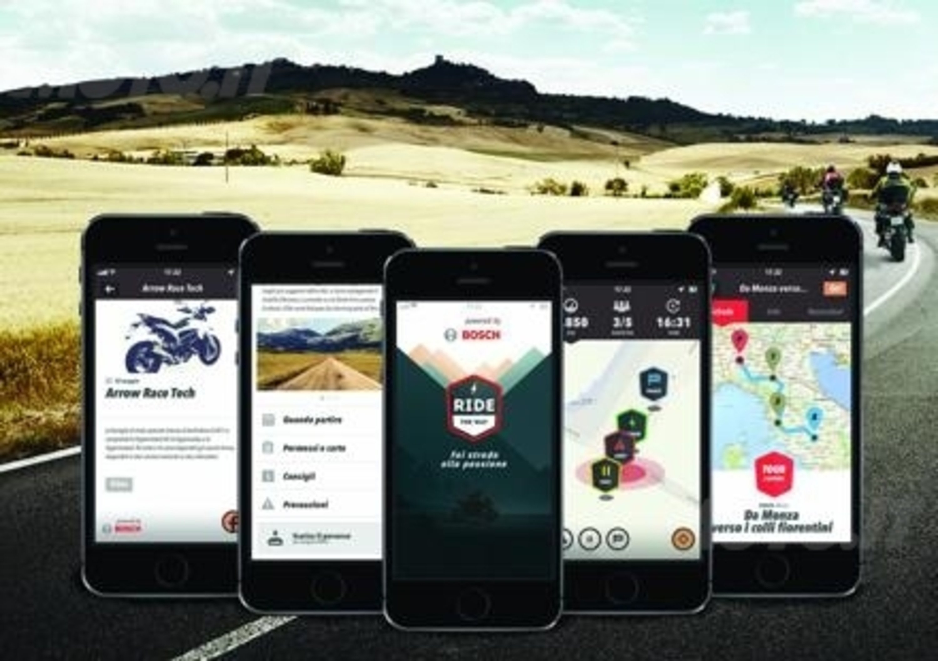 Bosch: nuove funzioni per la App Ride the Way