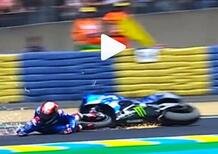 MotoGP 2022. GP di Francia a Le Mans, la spaventosa caduta in gara di Alex Rins [VIDEO]
