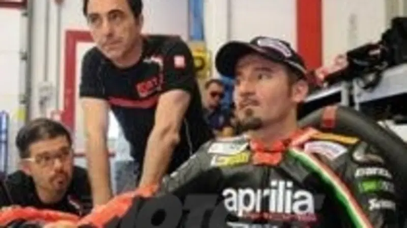 Biaggi, test Aprilia al Mugello: "Il mio obiettivo &egrave; aiutare Aprilia nello sviluppo"