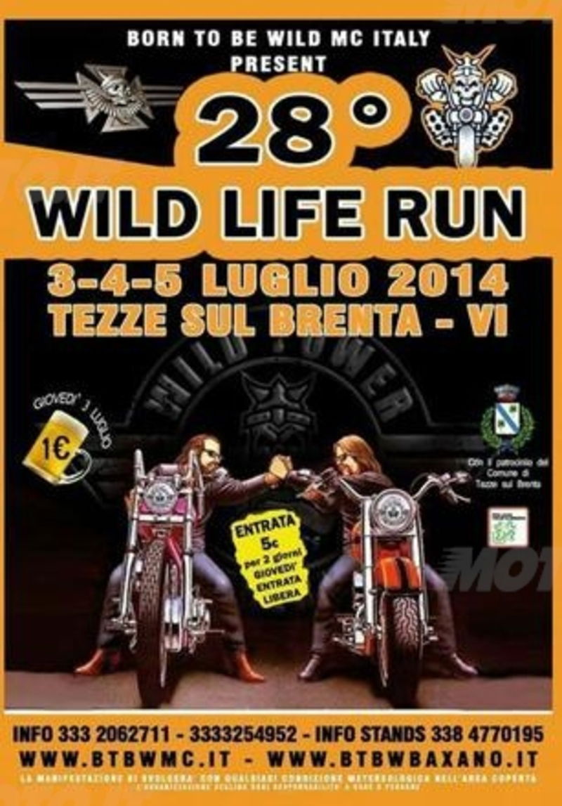 Wild Life Run a Trezzate sul Brenta dal 3 al 5 luglio