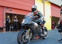 Max Biaggi conclude i test Aprilia MotoGP al Mugello