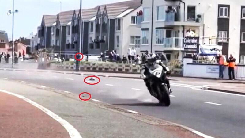 Che paura Michael Dunlop! Esplode la gomma a 300 km/h e lui controlla la moto con un traverso! [VIDEO VIRALE]