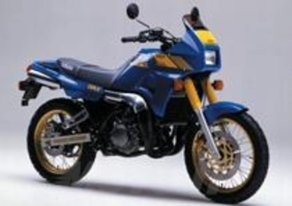 La Yamaha TDR 250 in un&#039;immagine ufficiale dell&#039;epoca
