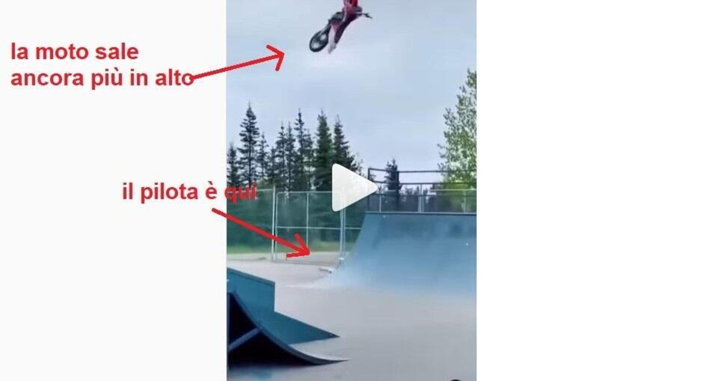 Quanto &egrave; pericoloso andare in moto nello Skatepark da 0 a 10? 11! [VIDEO VIRALE]