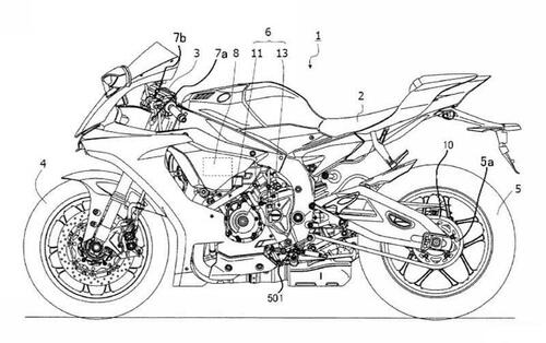 Yamaha brevetta il cambio seamless: prepariamoci a una prossima R1 da MotoGP (2)