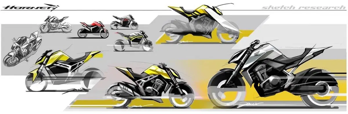 ANTEPRIMA - Vieni a scoprire la nuova Honda Hornet nei bozzetti di chi l'ha disegnata [VIDEO] (4)