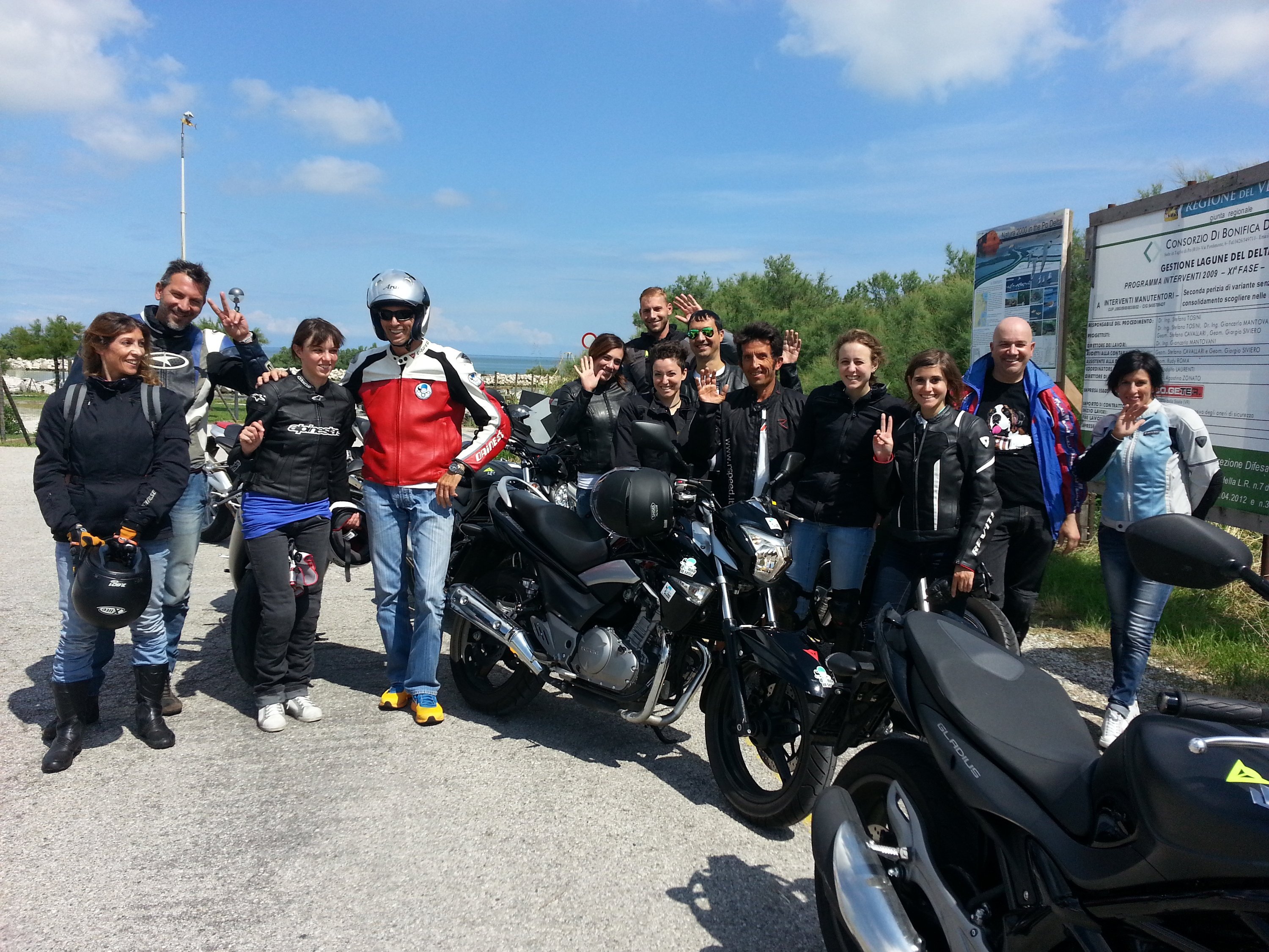 Corsi moto: successo ad Adria per Donneinsella