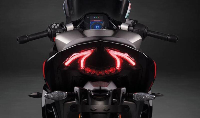 La coda della TVS Apache RR 310