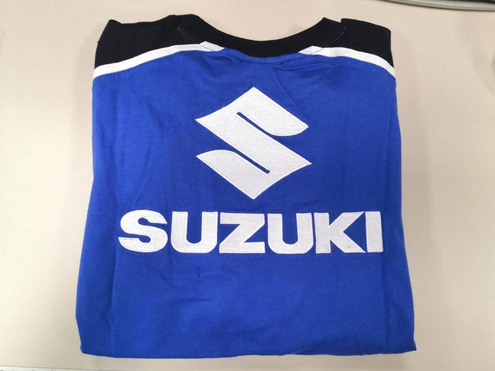 T-shirt blu originale Suzuki (2)