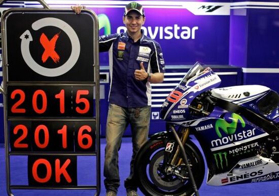 Jorge Lorenzo e Yamaha insieme fino al 2016