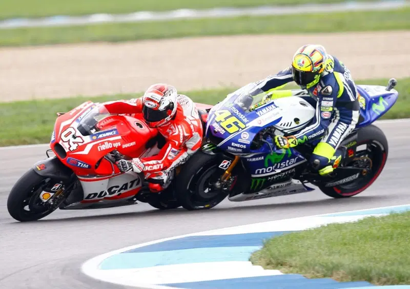 Andrea Dovizioso e Valentino Rossi