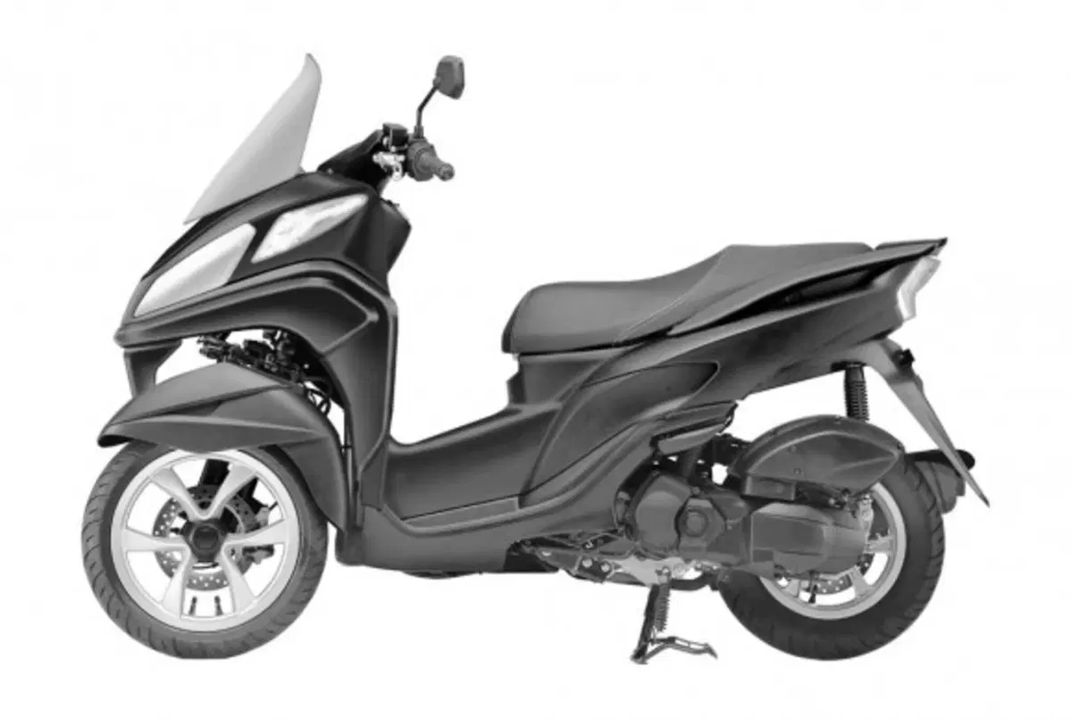 Disegni brevetto Yamaha Tricity alternativo (2)