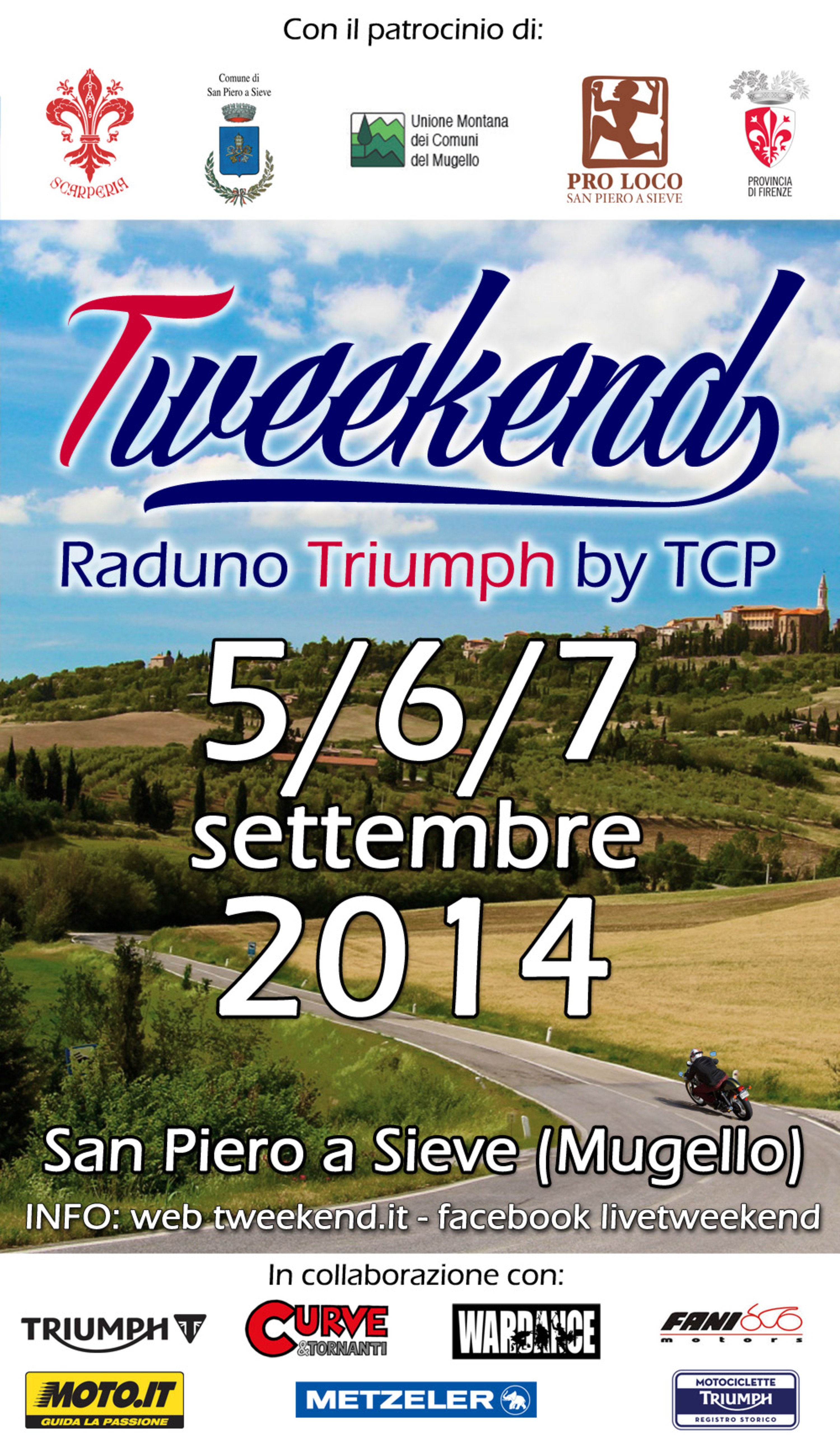 Tweekend, il raduno Triumph a Scarperia dal 5 al 7 settembre insieme a Moto.it