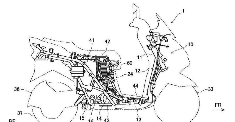 Lo comprereste un Burgman elettrico? Mentre ci pensate, guardatevi i brevetti...