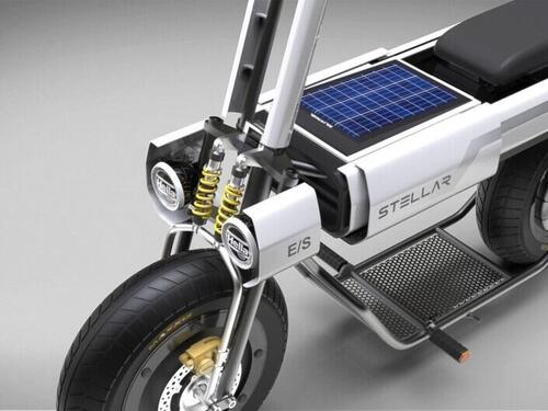 Scooter elettrico con pannelli solari. Autonomia infinita? (2)