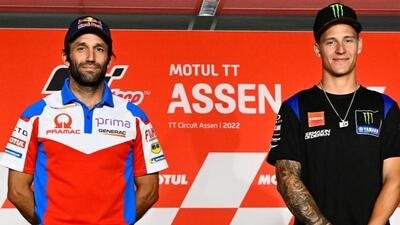 MotoGP 2022. GP di Olanda ad Assen, Fabio Quartararo spinge Johann Zarco sulla Ducati ufficiale: &quot;Perch&eacute; non prendono te?&quot;