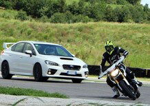 Yamaha MT-09 Street Rally feat Subaru WRX STI