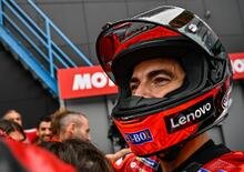 MotoGP 2022. GP di Olanda ad Assen, Pecco Bagnaia sorride sotto al casco ma... È una pole da prendere con le pinze