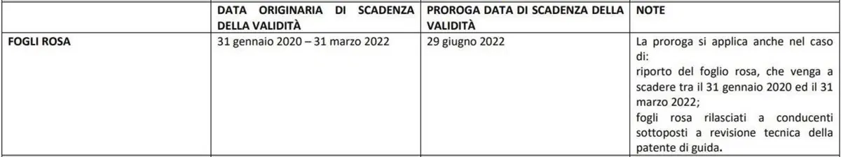 Patente e Foglio Rosa, attenzione: il 29 giugno scade la proroga (2)