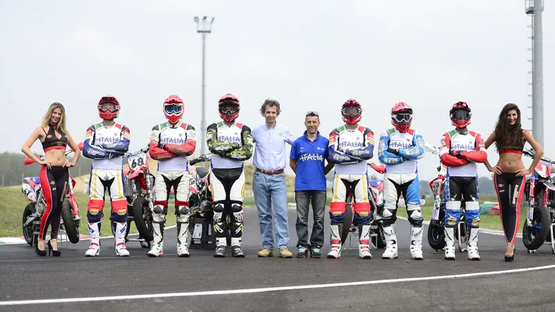 La Maglia Azzura Supermoto si prepara per il Nazioni a Ottobiano