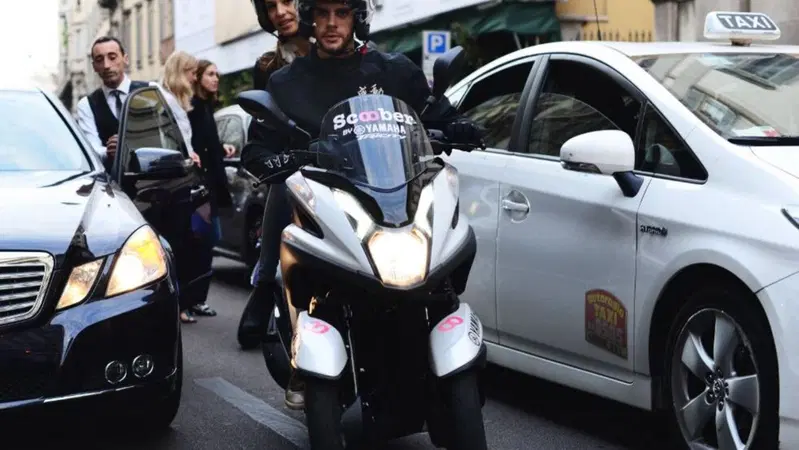 Yamaha Tricity bloccati alla Milano Fashion Week