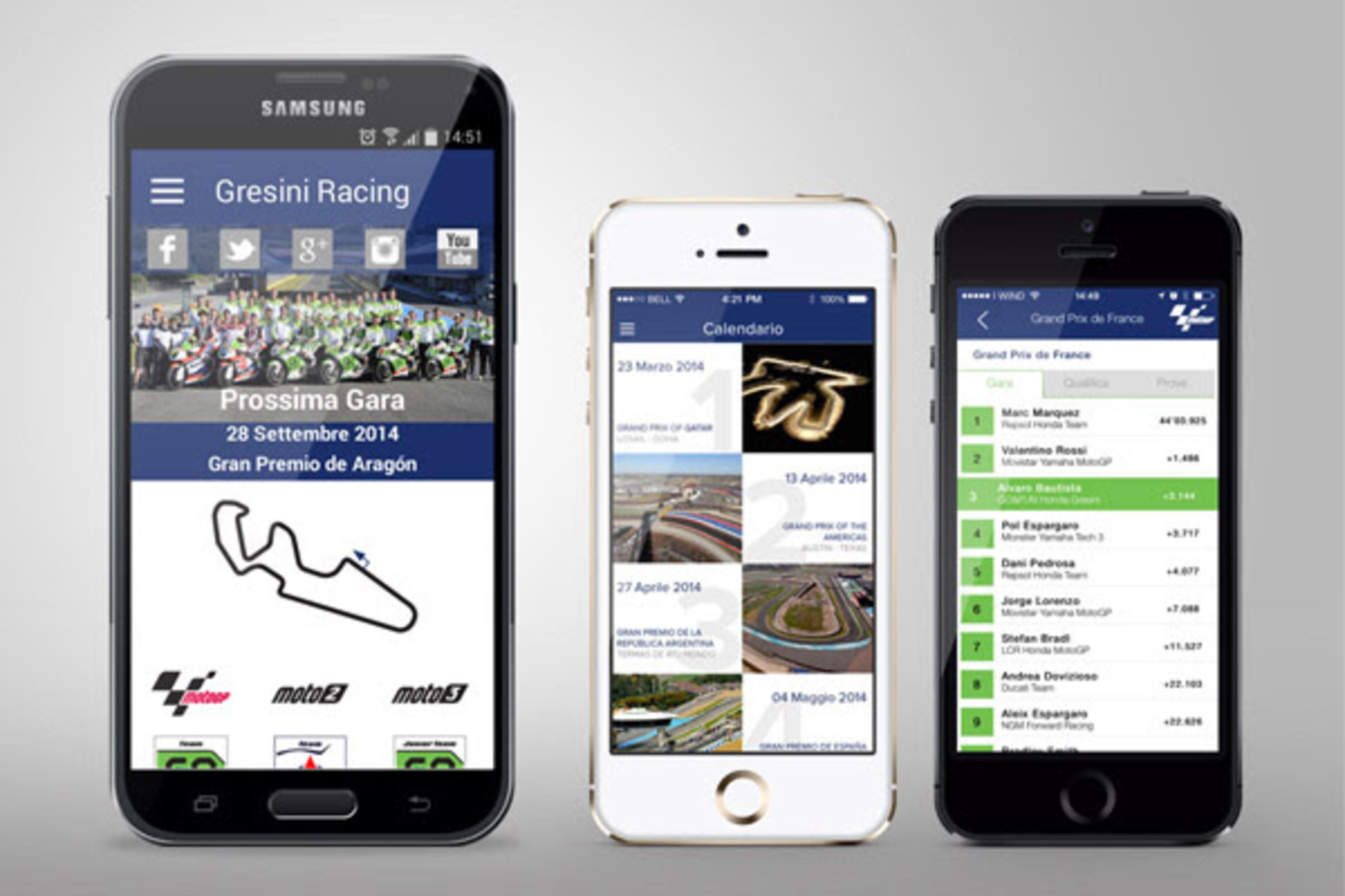Disponibile la nuova app Gresini Racing per dispositivi Apple e Android