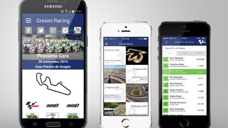 Disponibile la nuova app Gresini Racing per dispositivi Apple e Android