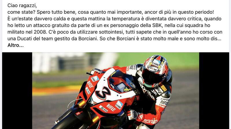 Ecco perch&eacute; la dichiarazione-choc di Max Biaggi su Ducati ha fatto esplodere i social