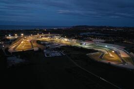 Il circuito di Misano in notturna