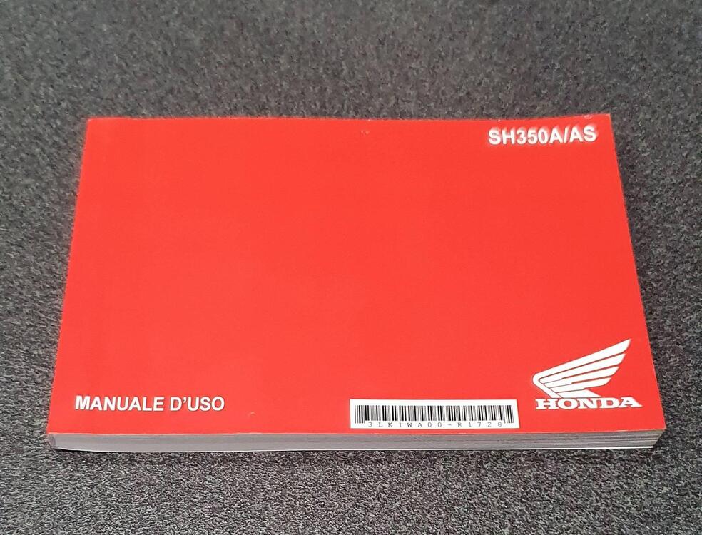 MANUALE USO E MANUTENZIONE HONDA SH350A/AS