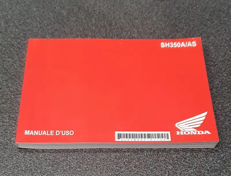 MANUALE USO E MANUTENZIONE HONDA SH350A/AS