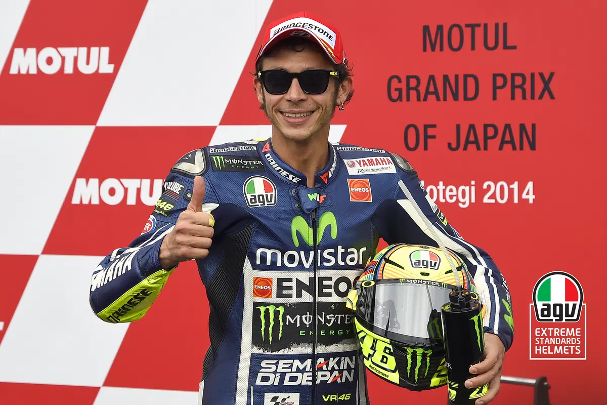 AGV ha analizzato il casco di Rossi dopo la caduta di Aragon (7)