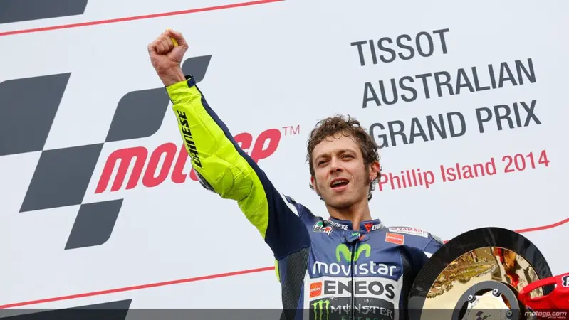 Rossi vince il GP d'Australia