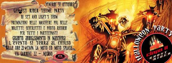  Halloween Party da Ciapa la moto, venerdì 31 ottobre