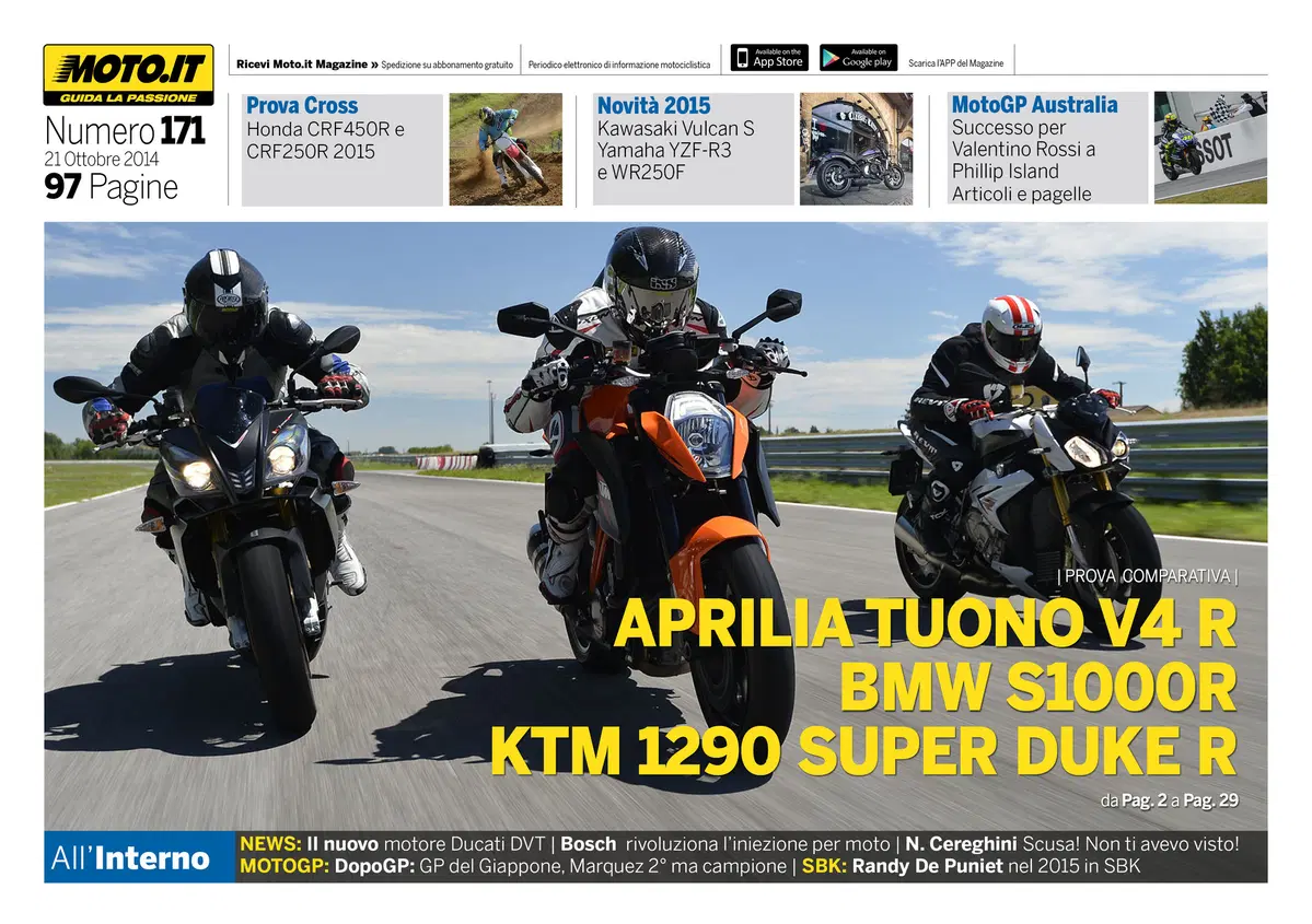 Magazine n&deg;171, scarica e leggi il meglio di Moto.it 