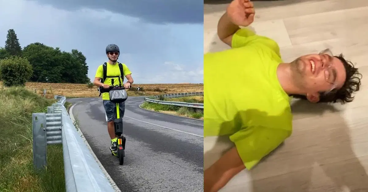 L'idea dello youtuber: da Milano a Roma in moto? No in monopattino! [VIDEO VIRALE]